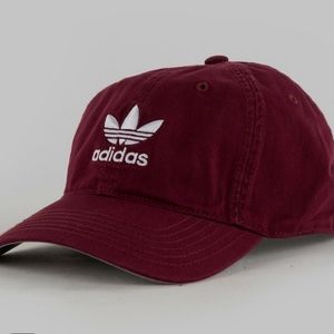 Maroon adidas Dad Cap/Hat